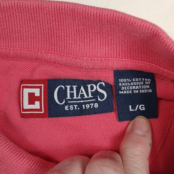 Chaps Men's Polo Shirt Size Large - Picture 2 of 10